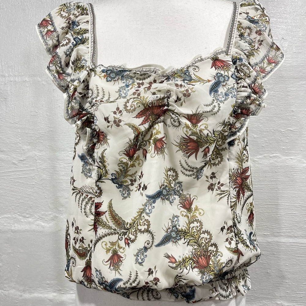 MAX STUDIO RUFFLE SLEEVE TOP NEW WITH TAG - Picture 7 of 16
